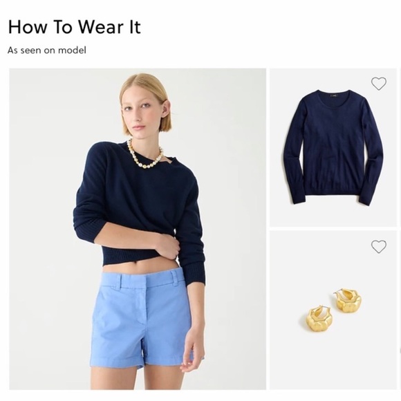 J CREW 4" Inseam Cotton Stretch Chino Shorts. Women’s‎ Size 6. Periwinkle. - Picture 7 of 7